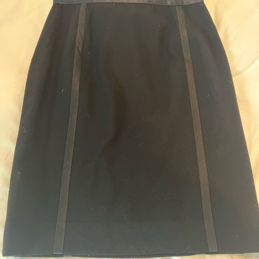 Vintage Chanel Classic Black Pencil Skirt Size 42